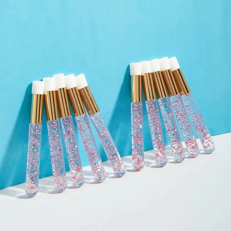 Eyelash Extension Cleaning - 10pcs Crystal Eyelash Extension Cleanser Brushes