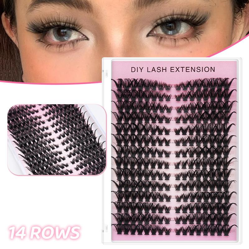 Eyelash Extension Look - 20pcs DIY False Eyelash Extension Individual