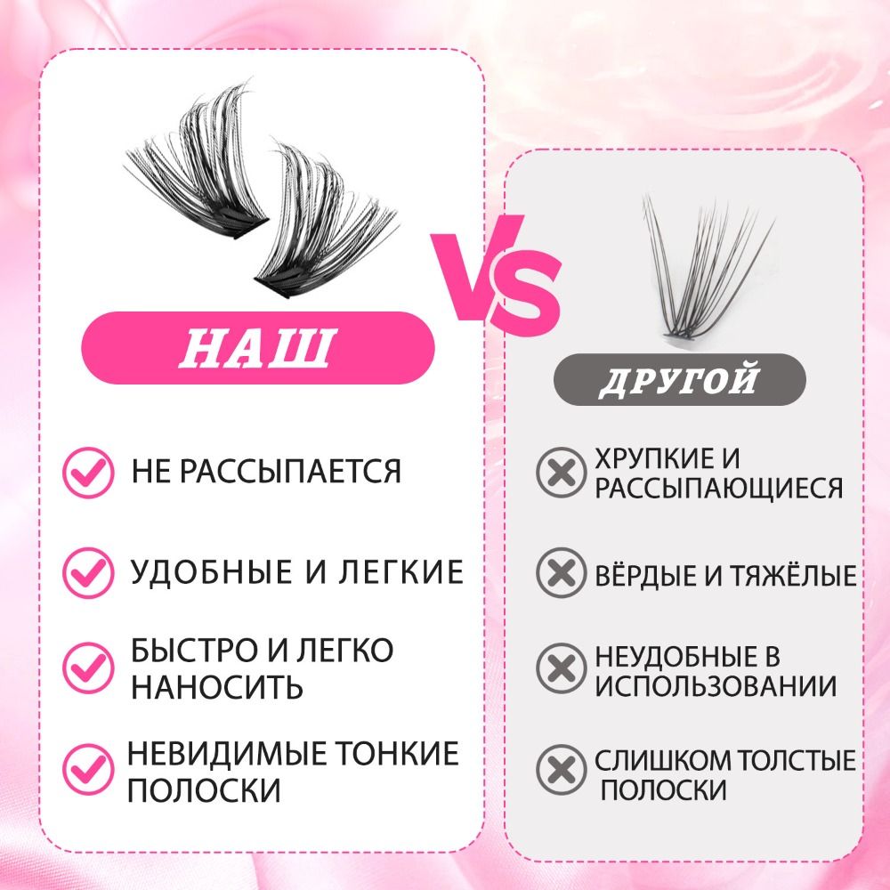 Eyelash Extension Look - Natural Look False Eyelashes Wispy Style