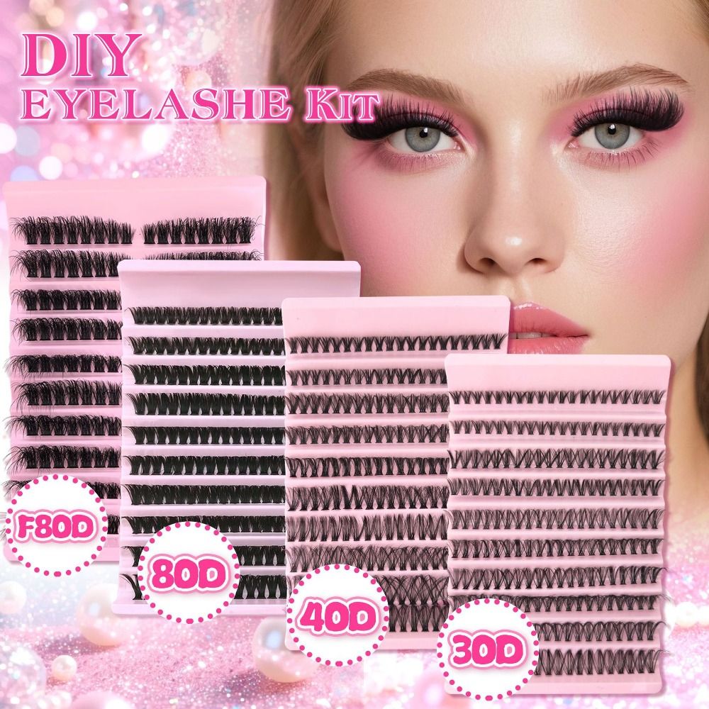 Eyelash Extension Look - Natural Look False Eyelashes Wispy Style