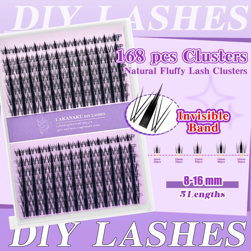 Eyelash Extension For Beginners - Natural Eyelashes Lashes Cluster Individual Fluffy
