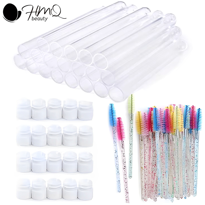Eyelash Extension For Beginners - Eyelash Brush Tube With Eyebrow Brushes