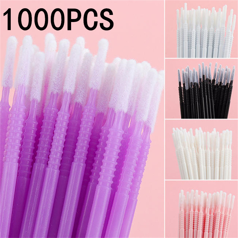 Eyelash Extension Cleaning - 100/200/1000PCS Disposable Eyelashes Extension Individual Lash