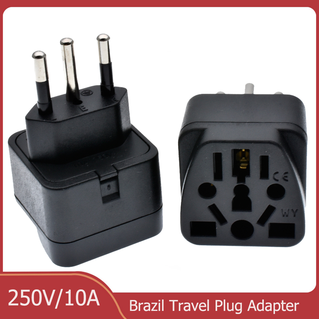 Eyelash Extension Uk - Universal Brazil Plug Adapter 3 Pin