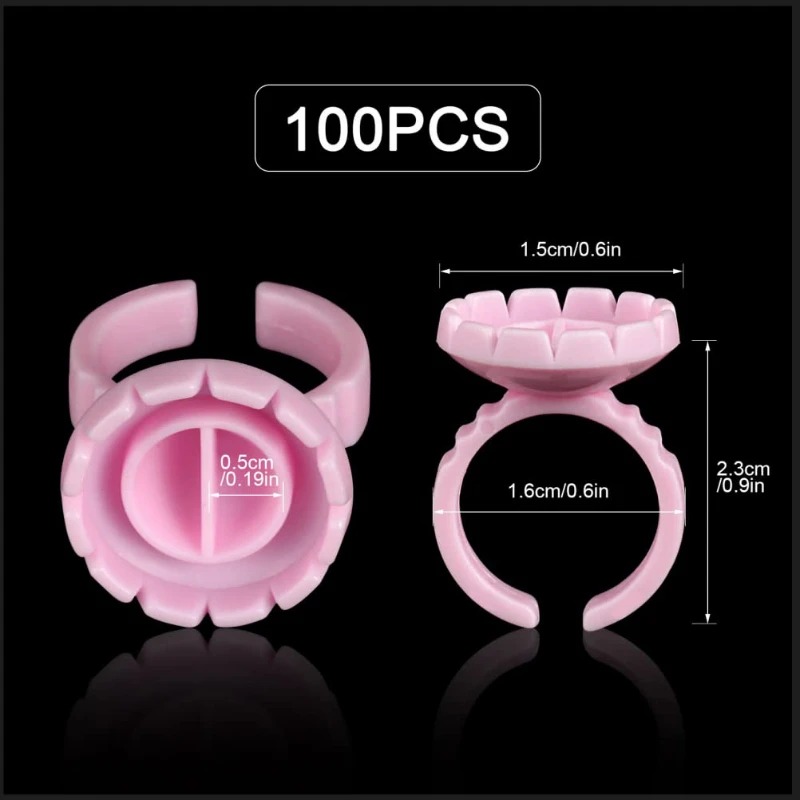 100 Pcs Disposable Eyelash Glu - Eyelash Extension Class 评论和价格