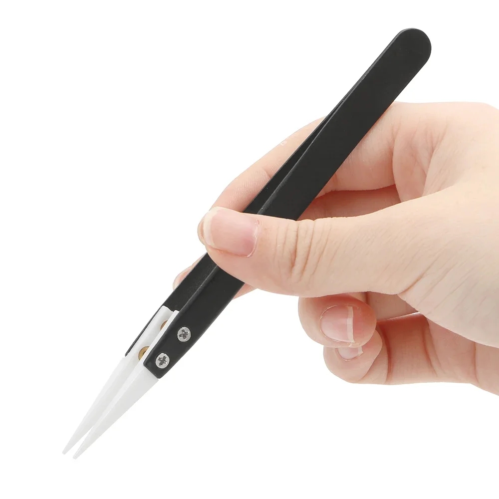 Ceramic antistatic tweezers, i - Isolation Tweezer Curved 评论和价格