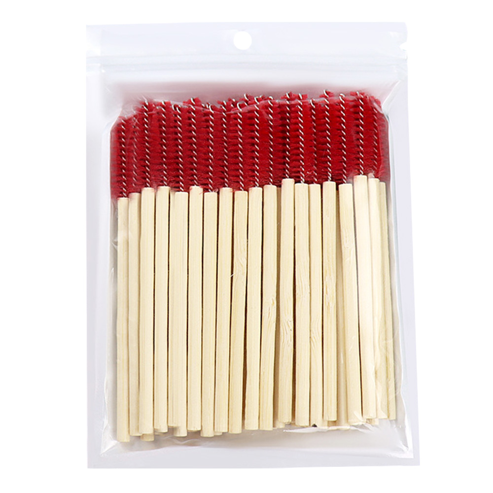 50Pcs Bamboo Handle Eyelash Br - Eyelash Extension For Beginners 评论和价格