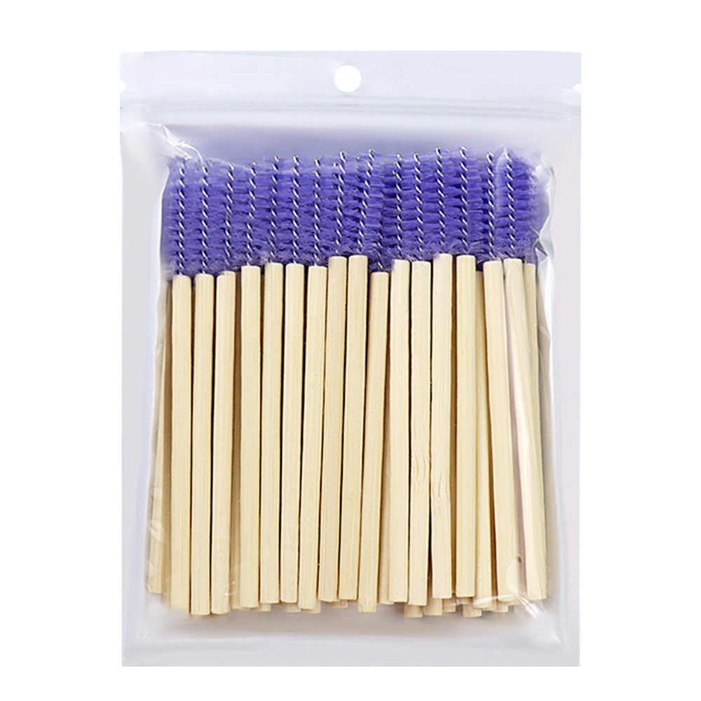 50Pcs Bamboo Handle Eyelash Br - Eyelash Extension For Beginners 评论和价格
