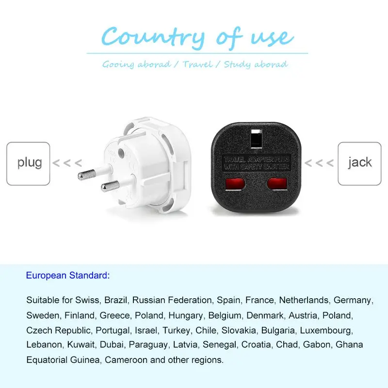 UK To EU Euro Electric Travel  - Eyelash Extension Uk 评论和价格