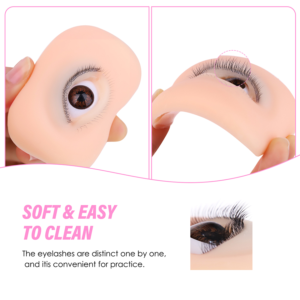 3 Layer Silicone Eye Model for - Eyelash Extension Natural Classic 评论和价格
