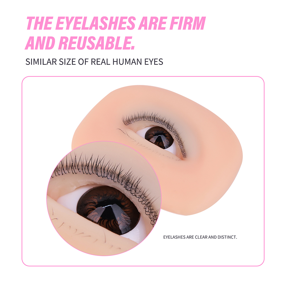 3 Layer Silicone Eye Model for - Eyelash Extension Natural Classic 评论和价格
