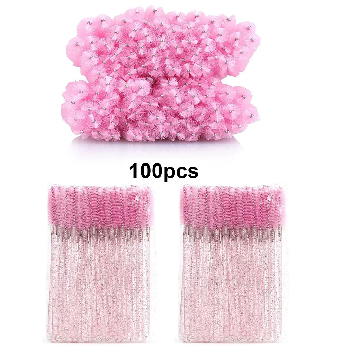 100pcs Disposable Eyelash Brus - Eyelash Extension For Beginners 评论和价格