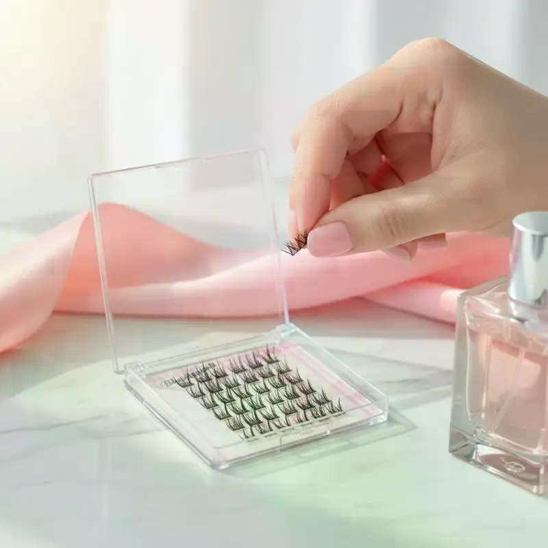 Black Cluster Eyelashes Self A - Lash Adhesive Glue 评论和价格