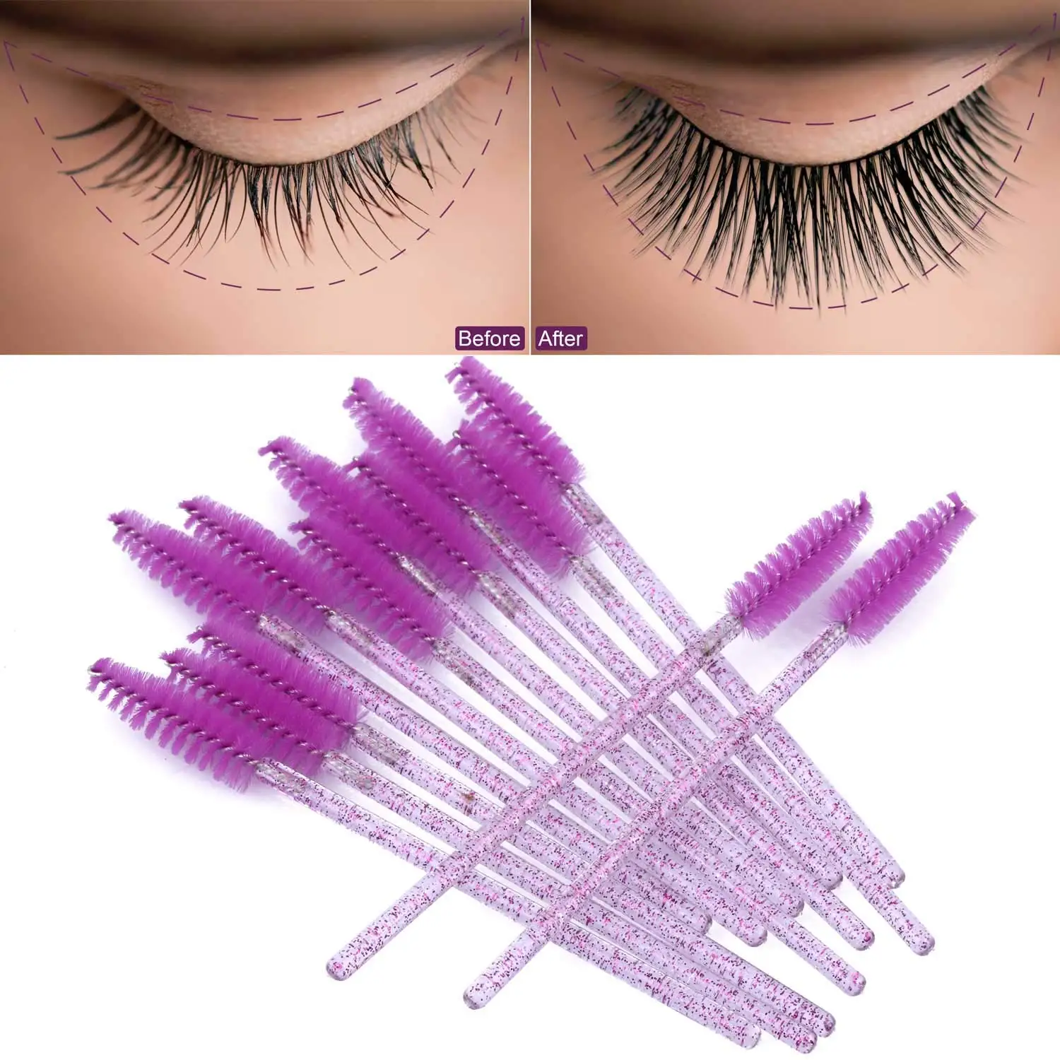 100/1000/2000pcs Disposable Ma - Eyelash Extension Vendor 评论和价格