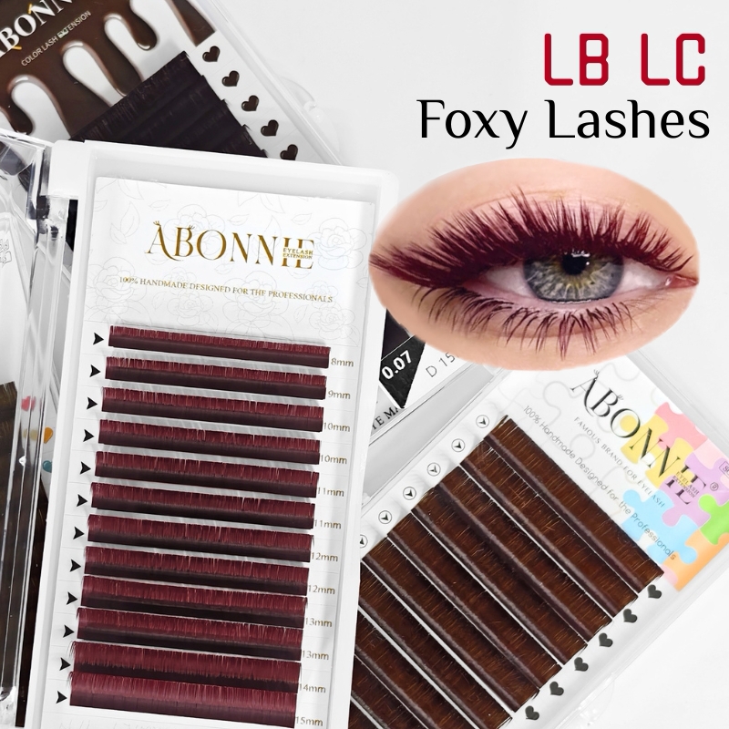 LB  LC Burgundy Lashes Wine Re - Eyelash Extension Natural Classic 评论和价格