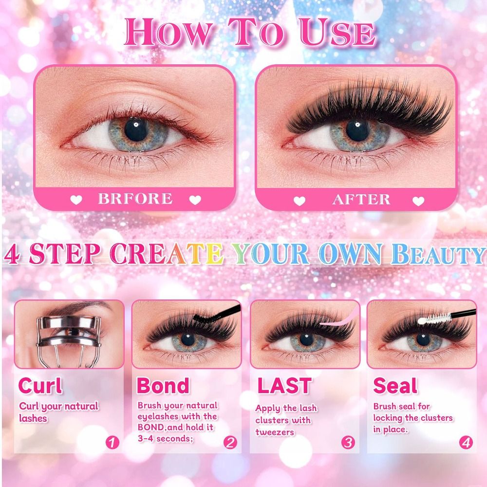 Natural Look False Eyelashes W - Eyelash Extension Look 评论和价格