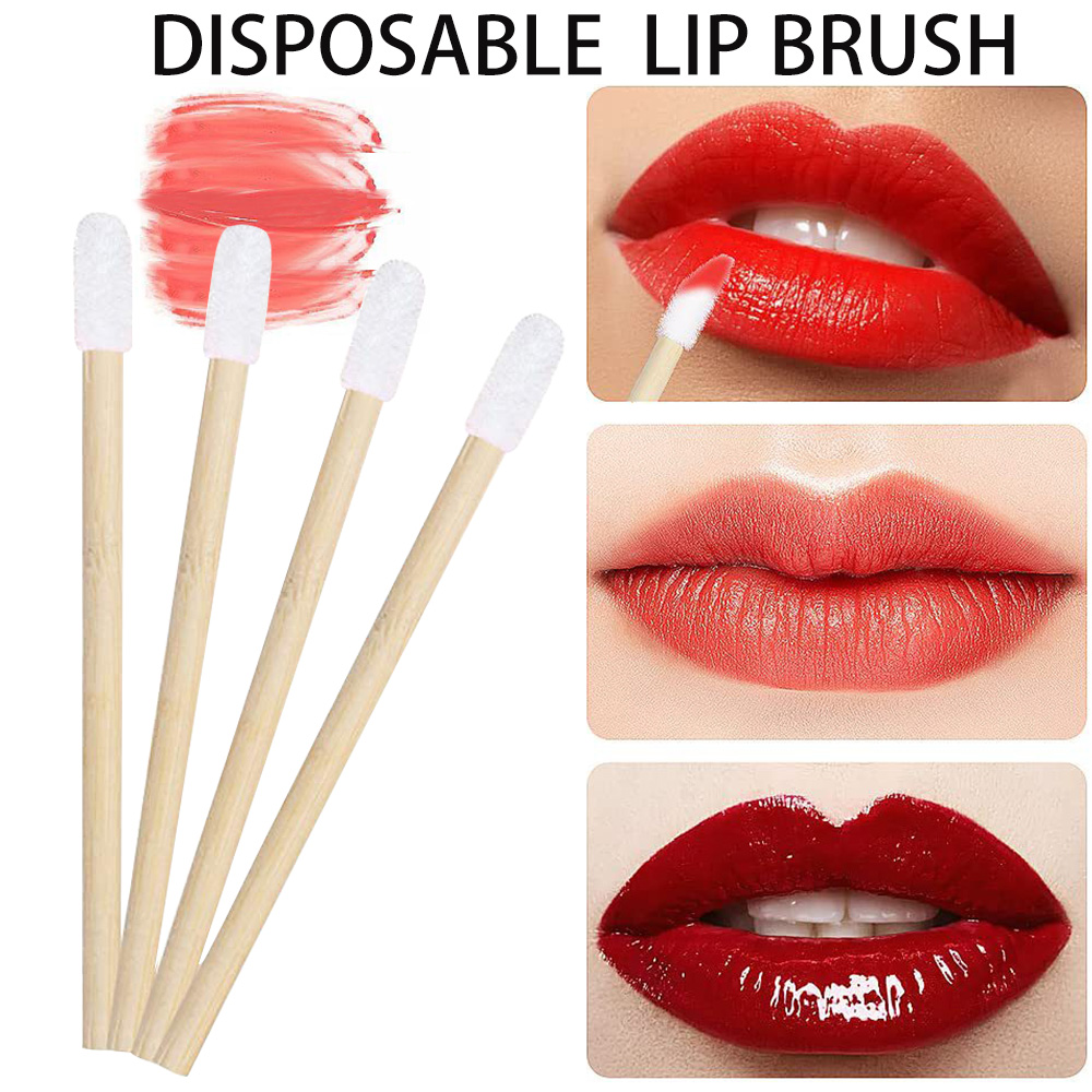 50/100pcs Lip Brushes Kits Bam - Eyelash Extension For Beginners 评论和价格
