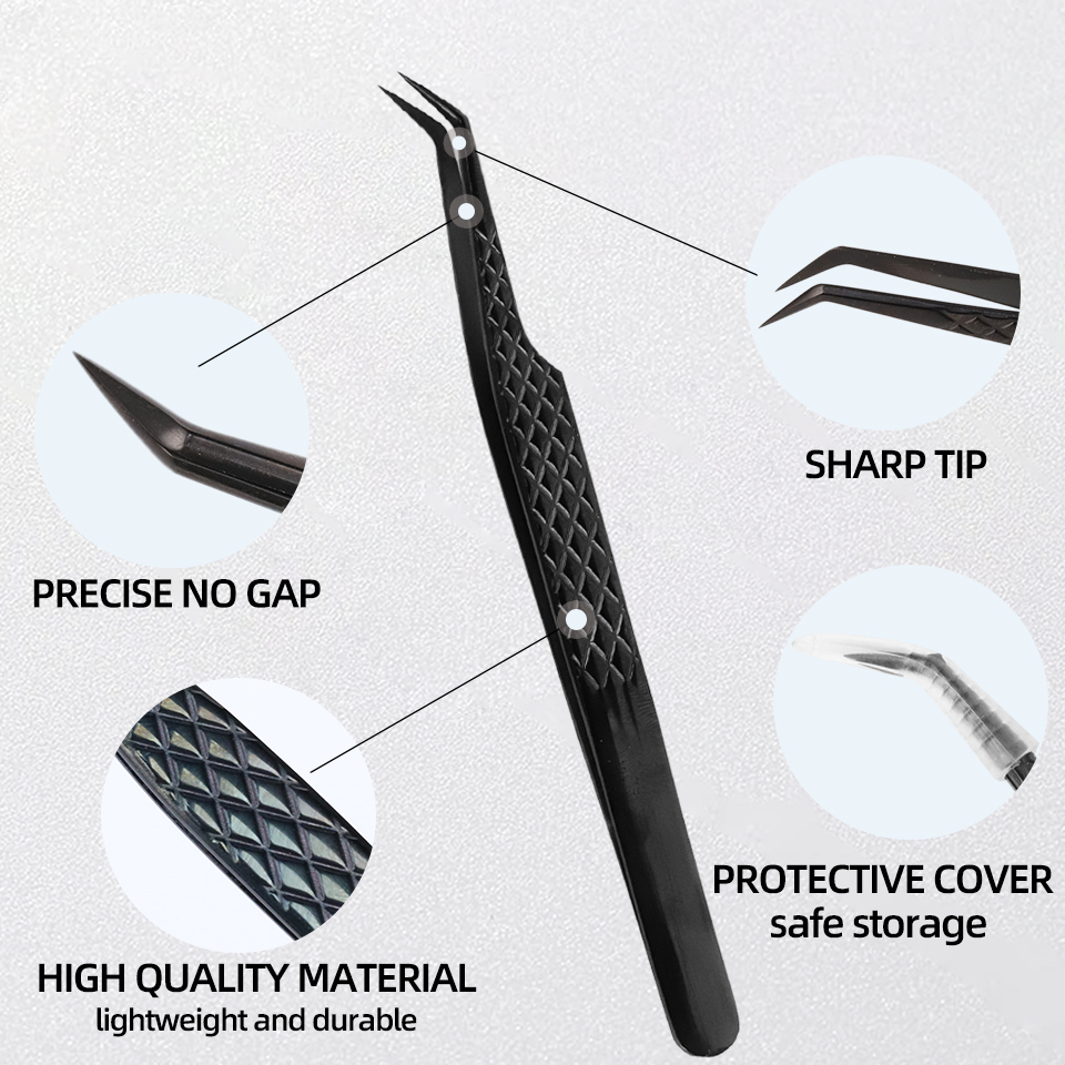 NEW 1pc Anti-static Right Angl - Isolation Tweezer Curved 评论和价格
