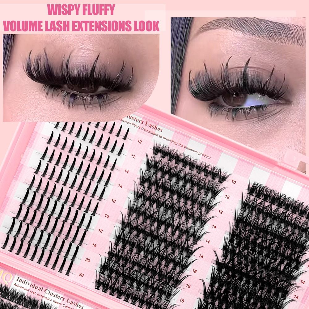 9-16mm Length False Eyelashes  - Eyelash Extension Look 评论和价格
