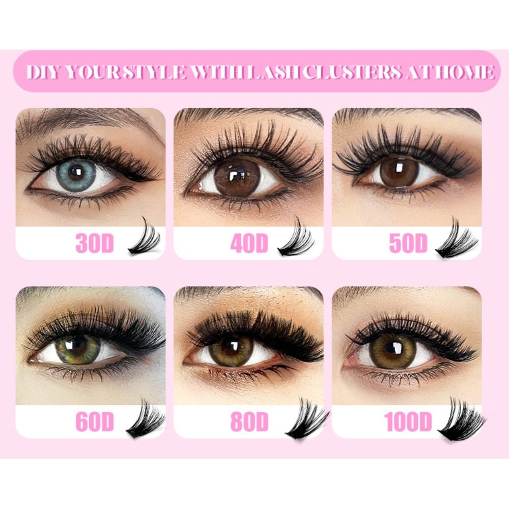 9-16mm Length False Eyelashes  - Eyelash Extension Look 评论和价格