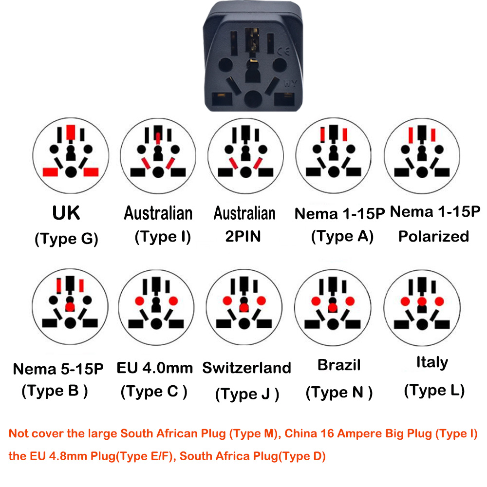 Universal Brazil Plug Adapter  - Eyelash Extension Uk 评论和价格