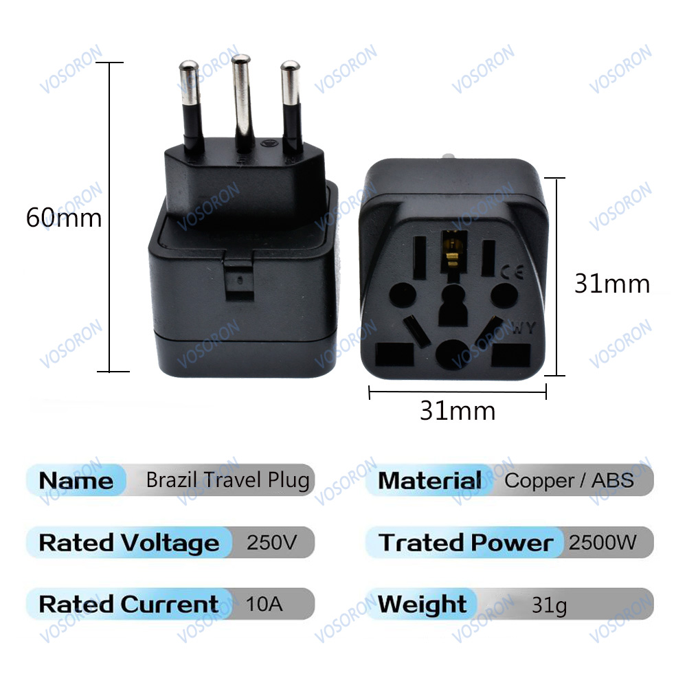 Universal Brazil Plug Adapter  - Eyelash Extension Uk 评论和价格
