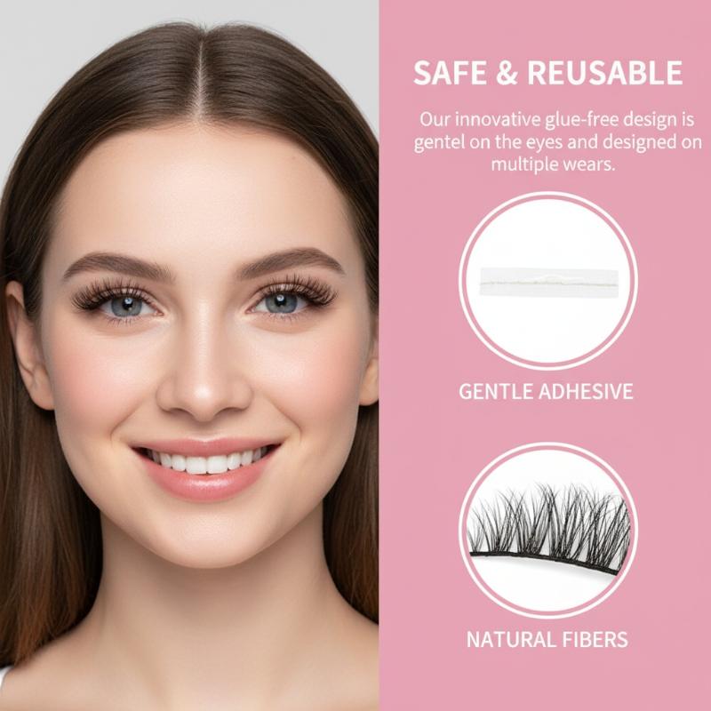 Black Cluster Eyelashes Self A - Lash Adhesive Glue 评论和价格