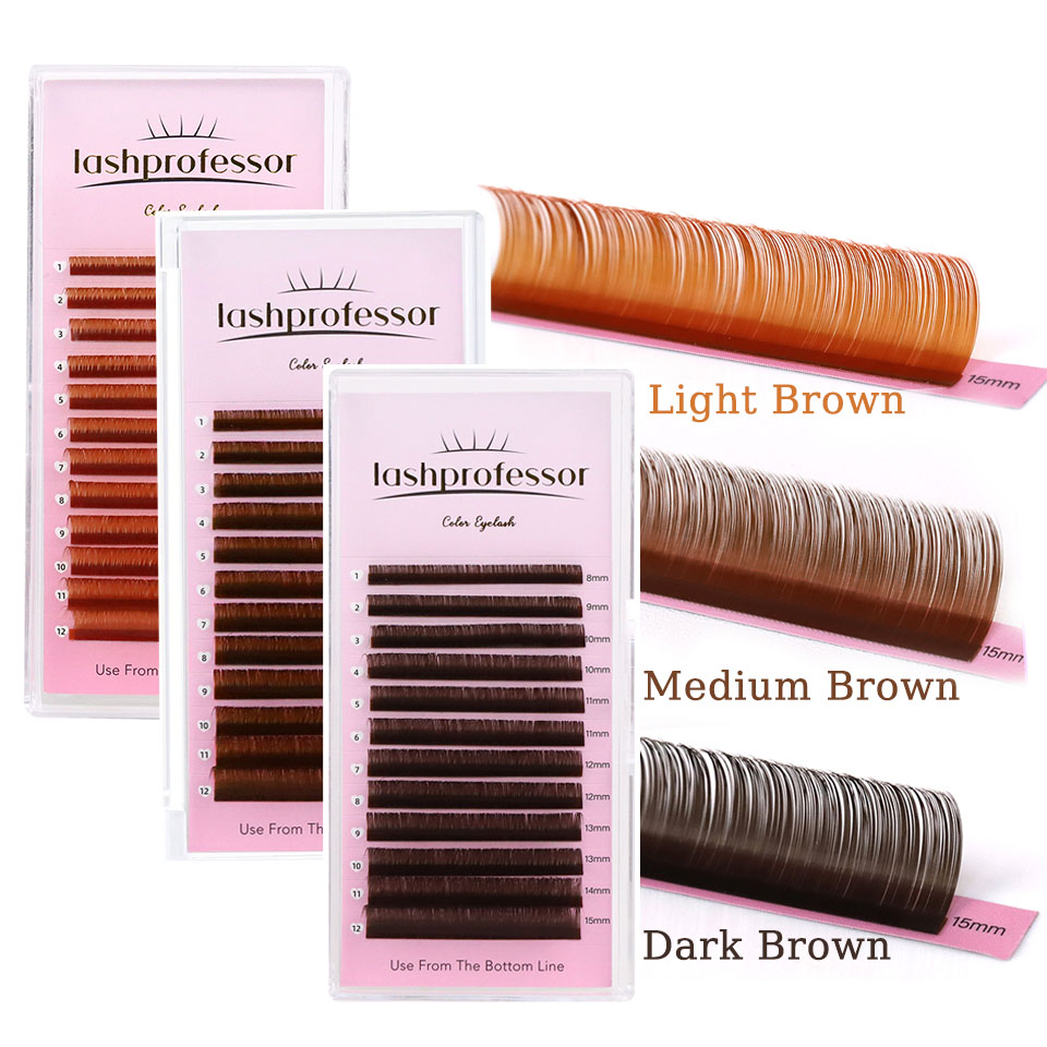 Cocoa Chocolate Brown Eyelashe - Eyelash Extension Natural Classic 评论和价格
