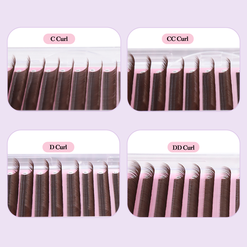Cocoa Chocolate Brown Eyelashe - Eyelash Extension Natural Classic 评论和价格