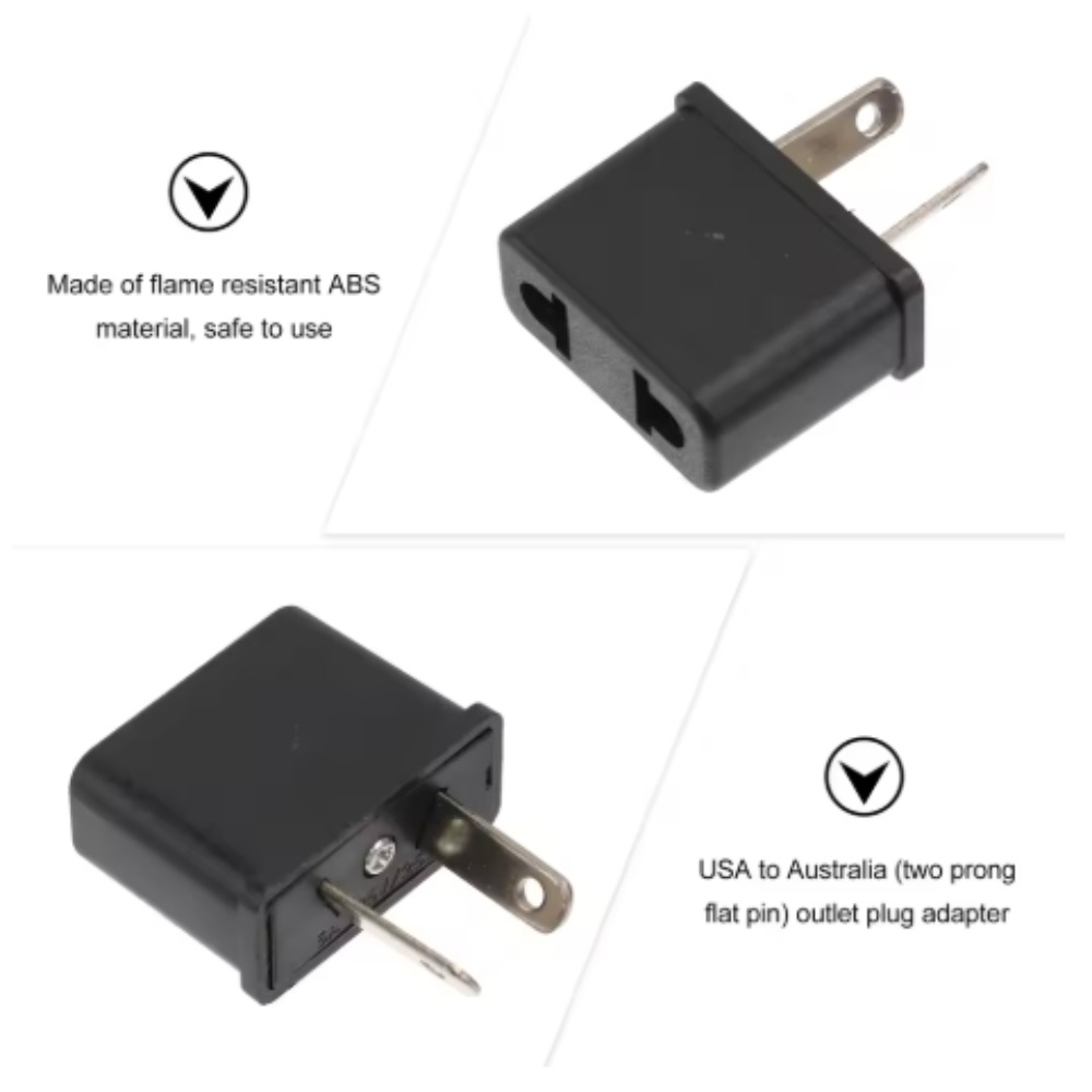 EU to US/AU Plug Adapter - Eur - Eyelash Extension Uk 评论和价格