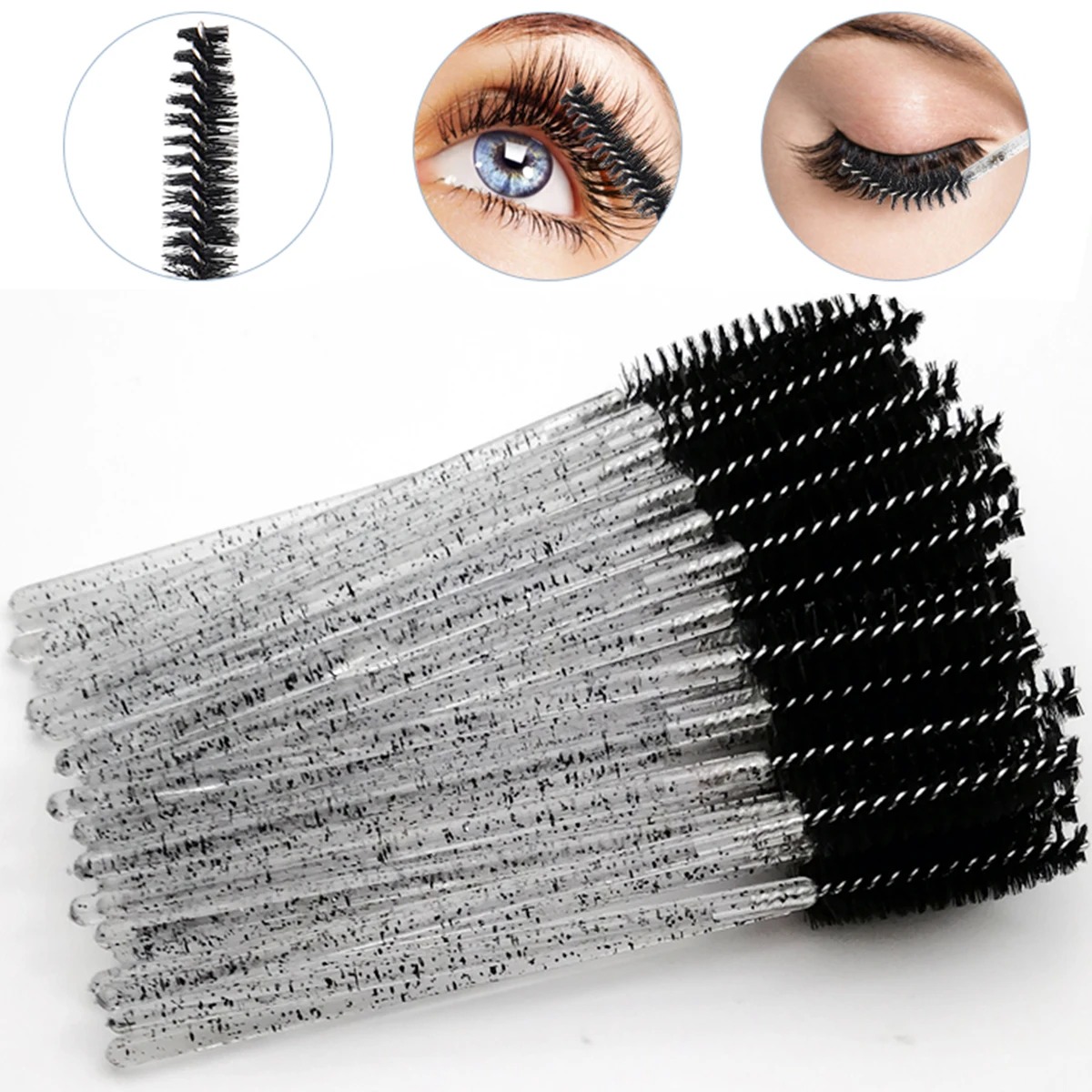 Wholesale 100PCS Mascara Spool - Eyelash Extension For Beginners 评论和价格