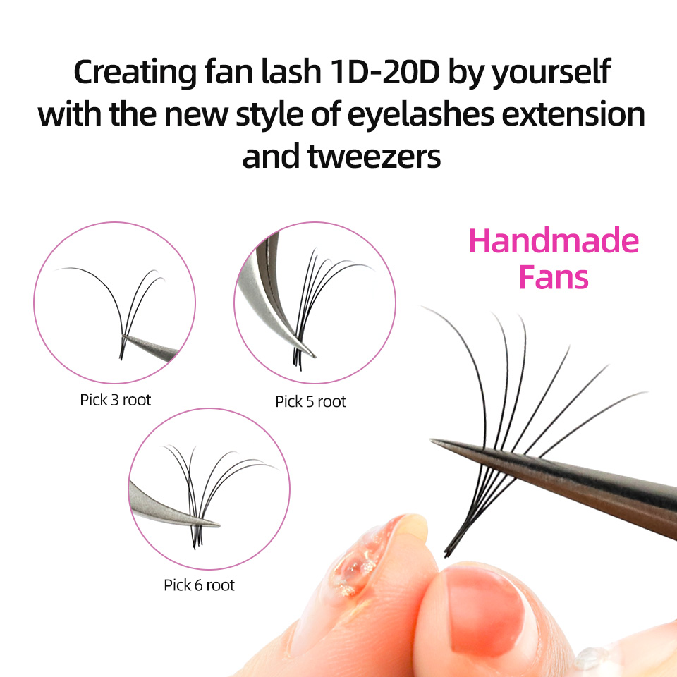 RUJADE 5 Cases/Lot False Eyela - Eyelash Extension Natural Classic 评论和价格